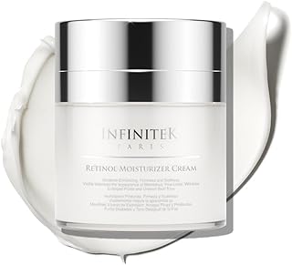 Infinitek Paris Retinol Face Moisturizer Night Cream - Premium Skin Care with Collagen & Vitamin E. Advanced Anti-Aging and Antioxidant Face Cream. Skin Vitamin Enriched Moisturizer for Radiant Skin