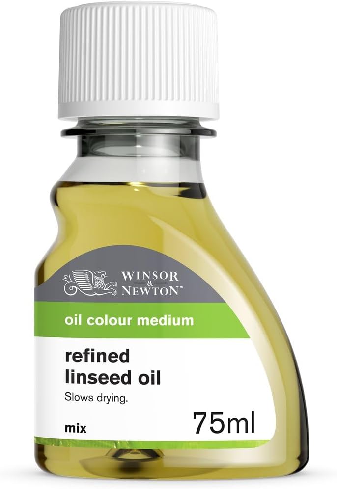 Winsor & Newton Refined Linseed Oil, 75ml (2.5oz) Bottle