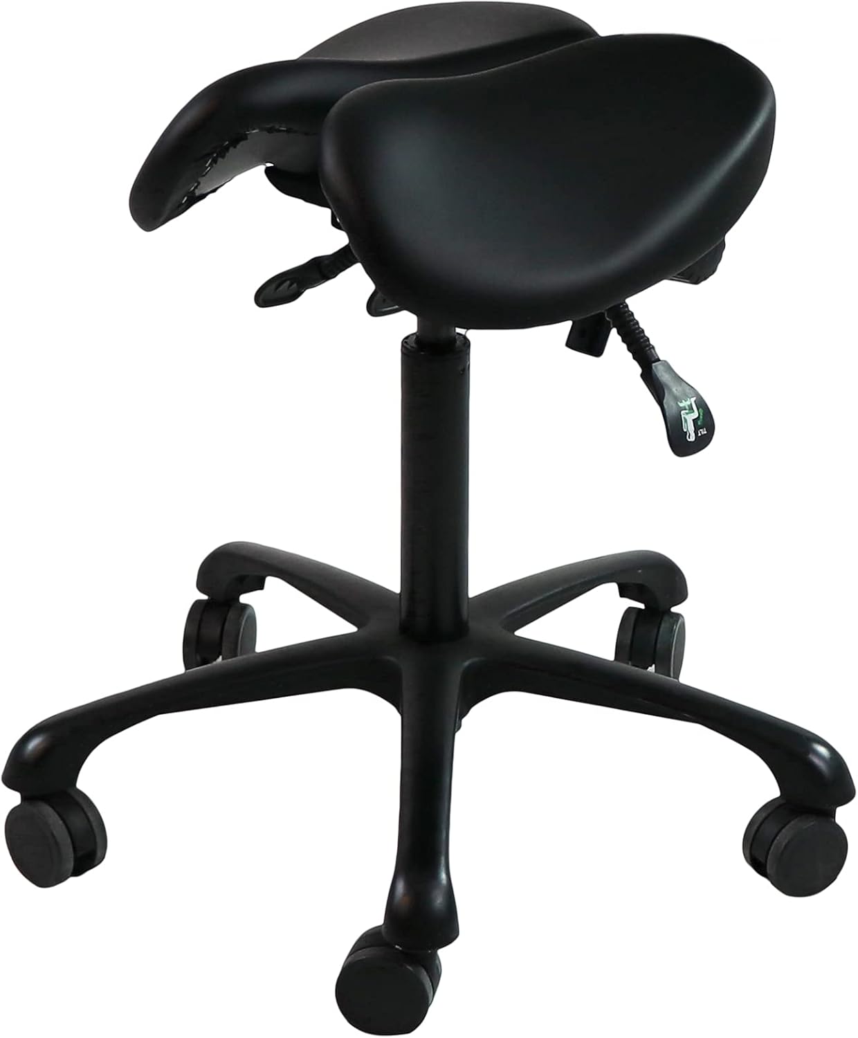 Master Massage Berkeley Saddle Stool with Black Aluminum Base