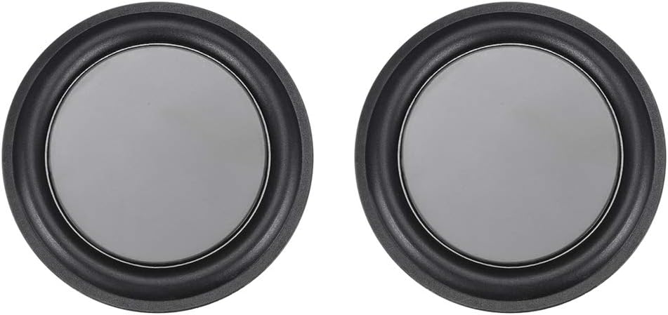 uxcell 2Pcs 3" 70mm Bass Speaker Passive Radiator Auxiliary Rubber Vibration Plate Subwoofer DIY Repair
