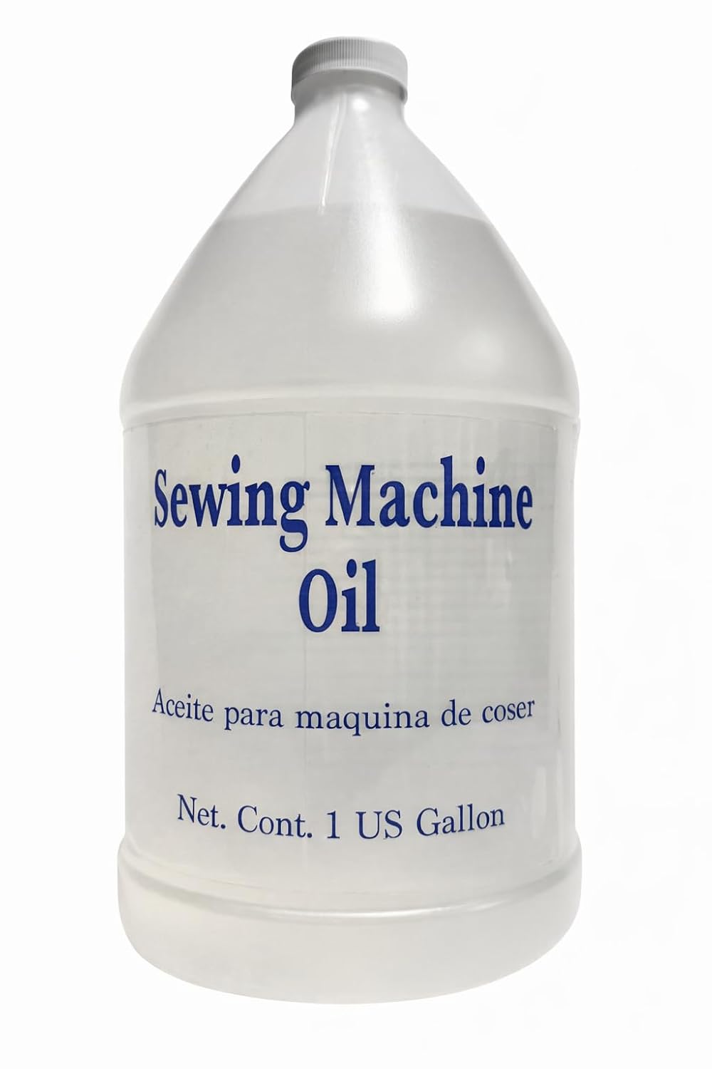 1-Gallon Clear Sewing Machine Oil – Non-Staining Lubricant for Juki, Singer, Consew & Most Industrial Sewing Machines