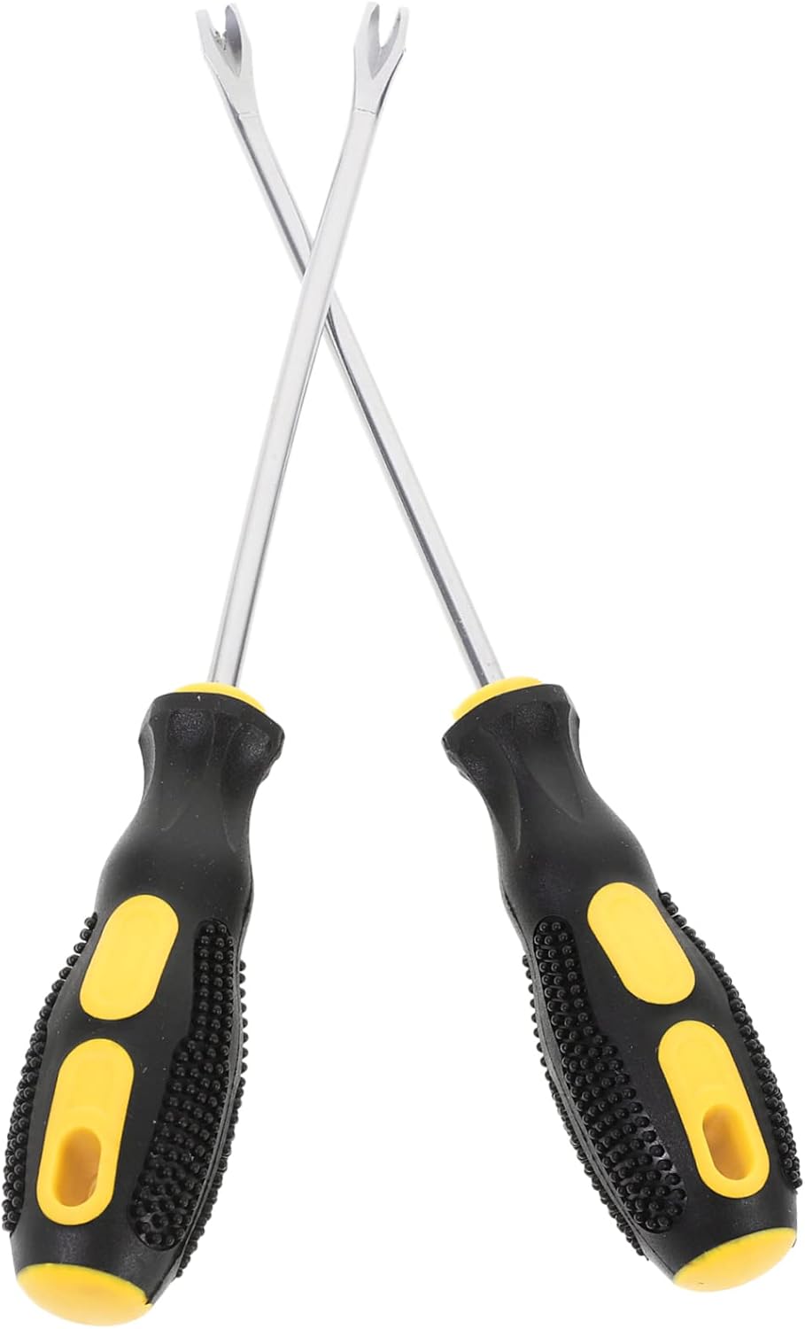 2Pcs Nail Puller Carpenter Hand Puller High Tack Puller with Bend for Easy Staple Removal Upholstery Carpentry Tools Lightweight Comfortable Handle