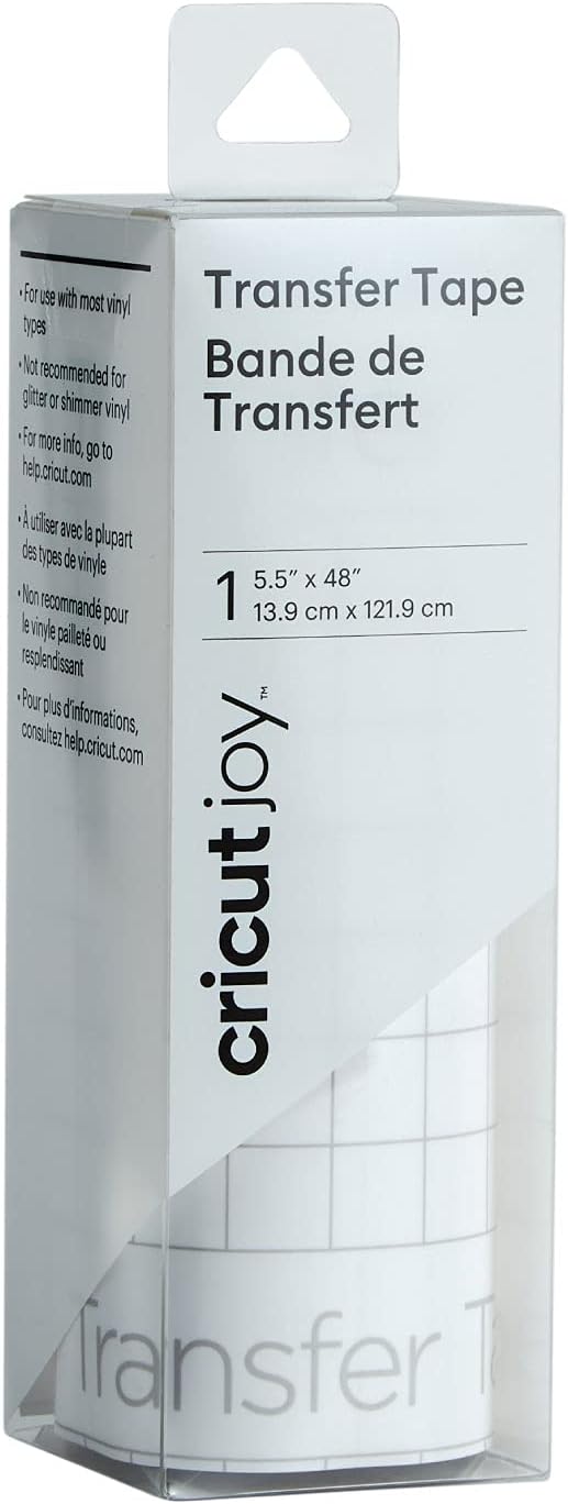 Cricut Joy Transfer Tape - 5.5" x 48" - Transfer Tape for Vinyl and Adhesive Decals