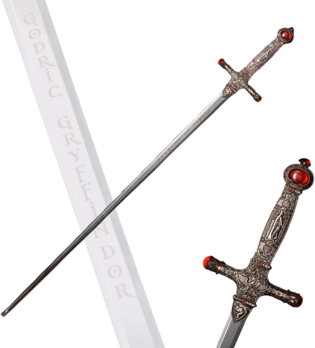 Sword Valley Medieval-Themed Ornamental Sword with Wall Mount - Stainless Steel Blade, 80cm/31.5" Length - Each Sword is Equipped with a Hanging Board