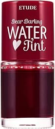 ETUDE Dear Darling Water Tint #4 Red Grapefruit Ade | Vivid Color Lip Stain with Moisturizing Weightless & Non-sticky Finish Lip Stain | Smudge-proof & Lightweight Lip Tint | K-beauty