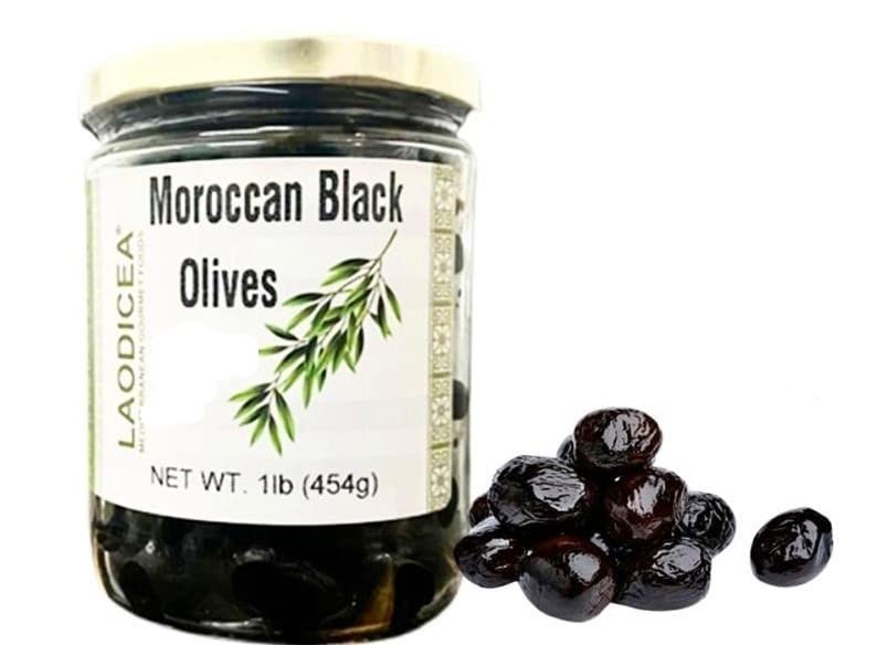 Laodicea Moroccan Black Olives (1 LB)