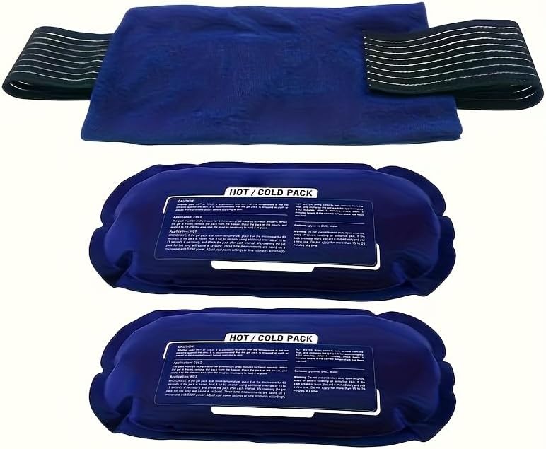 Reusable ice Packs (3-Pack) for Joint and Muscle Pain Relief, Rotator Cuff, Knees, Back, and More