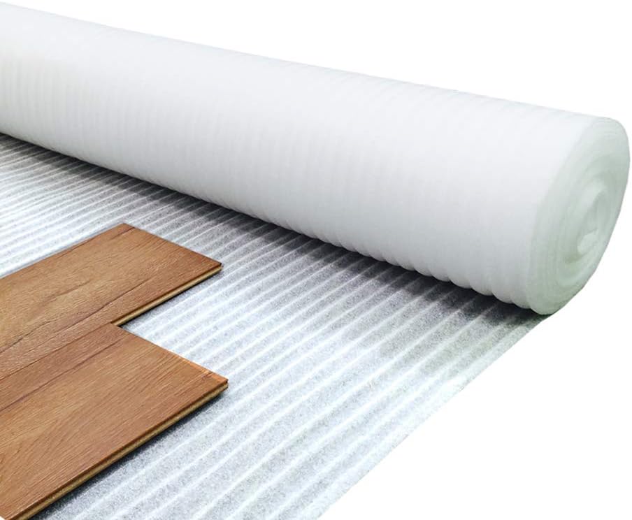 Royale - 2mm White Foam Underlay for Any Laminate/Real Wood Floor - 1m x 15m (15m2 Roll Size) - Acoustic Flooring Underlay
