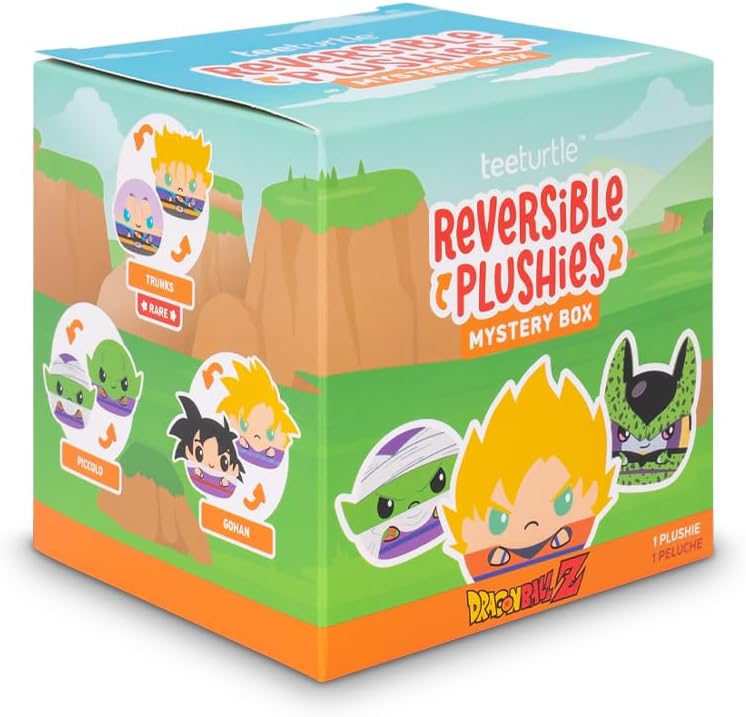 TeeTurtle Dragon Ball Z 3" Reversible Plush Blind Box - Officially Licensed Cute Kawaii Mystery Anime Soft Stuffed Animal