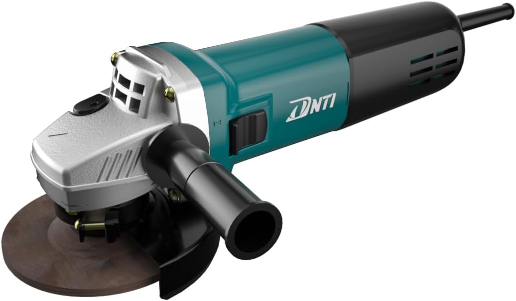 DNTI Power Angle Grinder 4inch 6.5-Amp,11000RPM Electric Grinder power Tools with Cutting Grinding Wheels,Lever,Auxiliary Handle and Grinding Wheel Shield for Metal and Rust Removal 53118