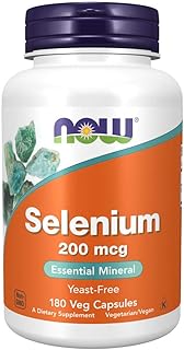 NOW Foods Selenium 200 mcg VCaps, 180 ct