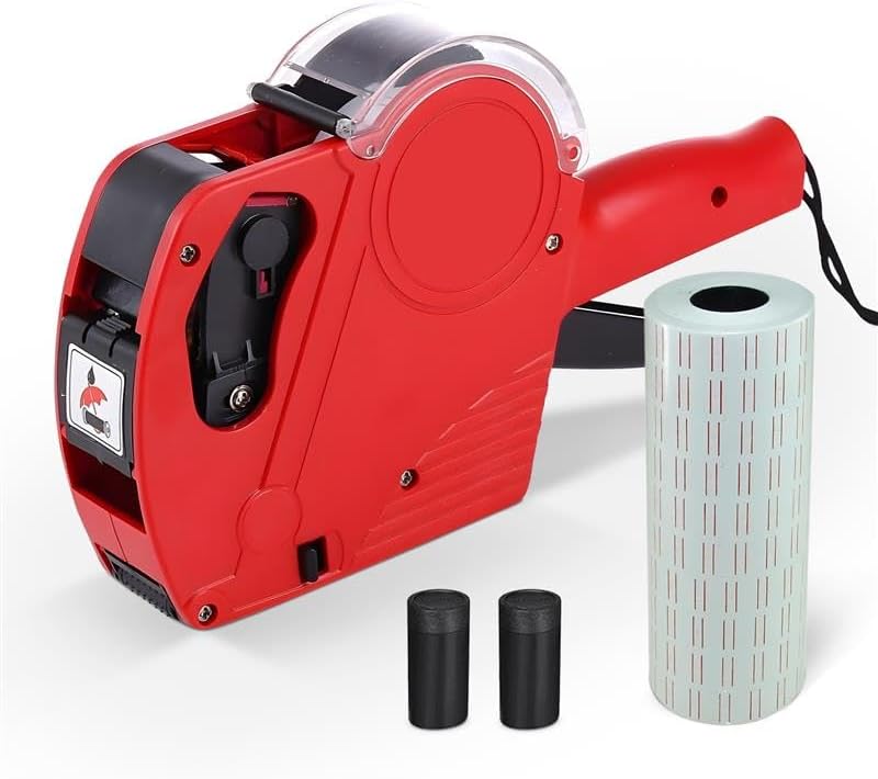 Evokk Tag Gun – Price Gun and Tagging Gun with Ink 10 Roll & 5000 Sticky Price Labels, Durable Label Gun and Price Tag Gun for Retail, Grocery Stores, and Offices