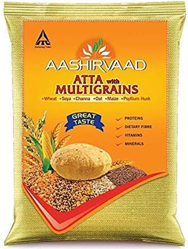 Aashirvaad Atta Multigrain 10 kg – Nutritious and Healthy – 100% Pure and Natural – Supports Immunity – Pure Chakki Atta