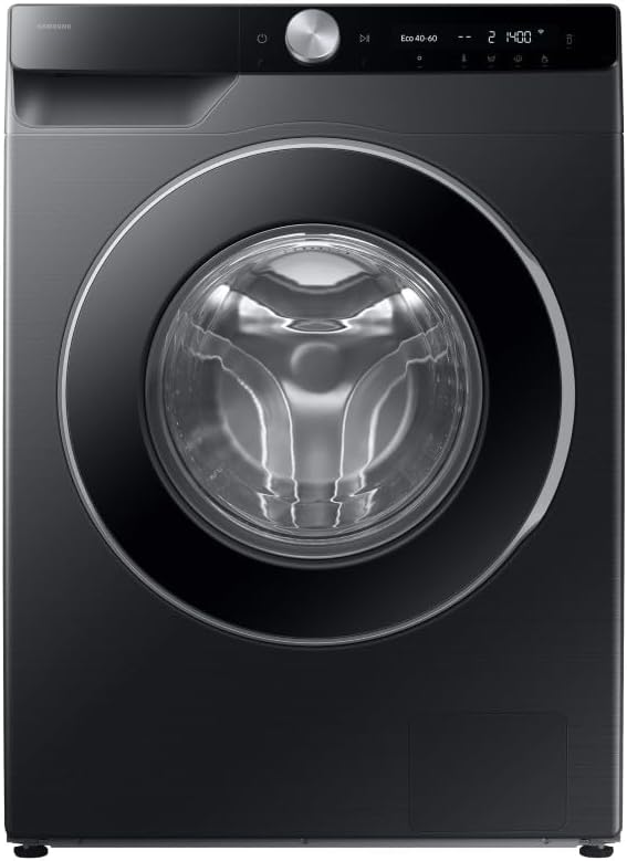 The Samsung Series 6 AI Energy Washing Machine, 9kg, 1400rpm, Black, WW90DG6U25LBU1