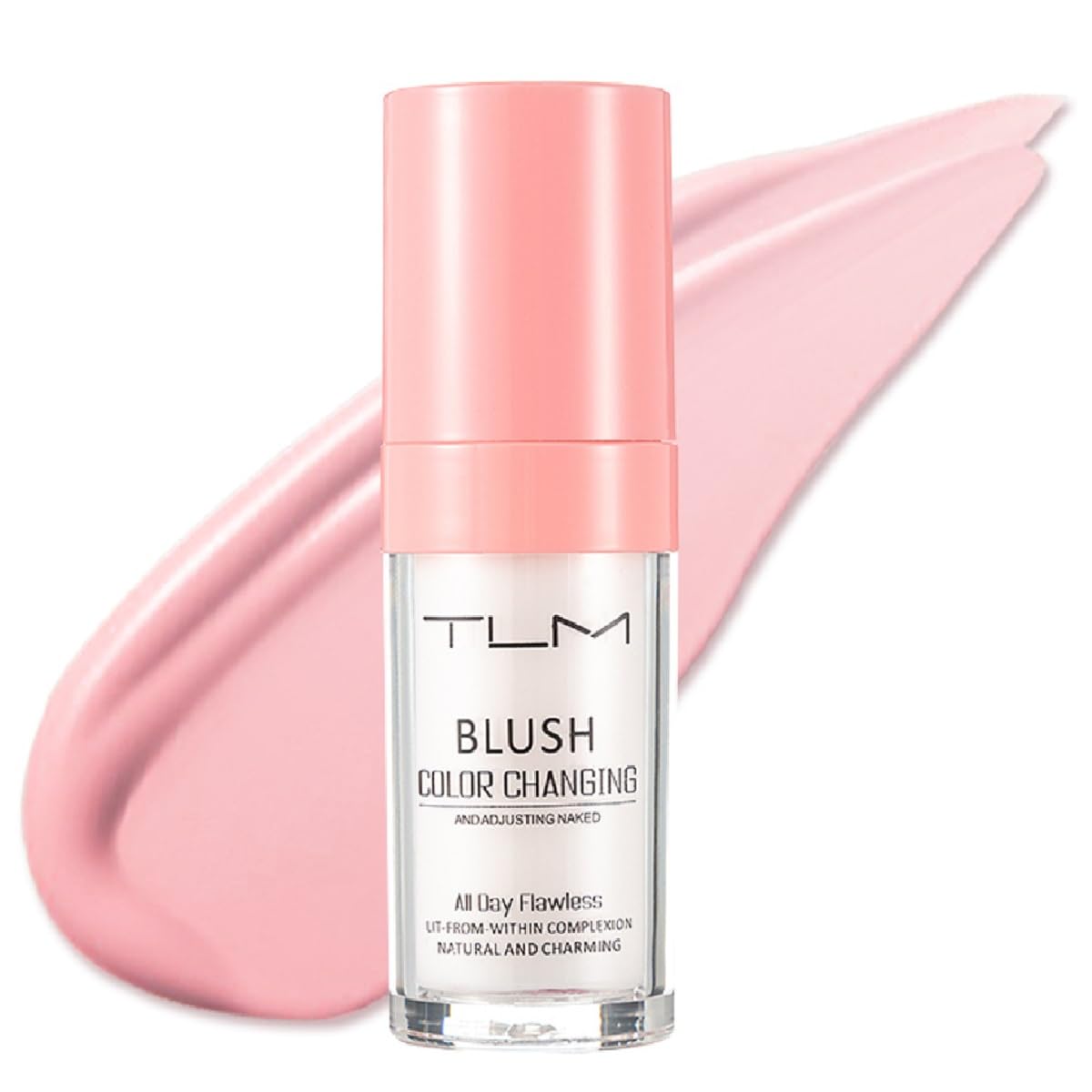 TLM Foundation Color Changing,and Adjusting Naked,All Day Flawless Makeup,Lit-From-Within complexion,Natural and Charming,Luminzing Satin Face Color(30ML,Pink)