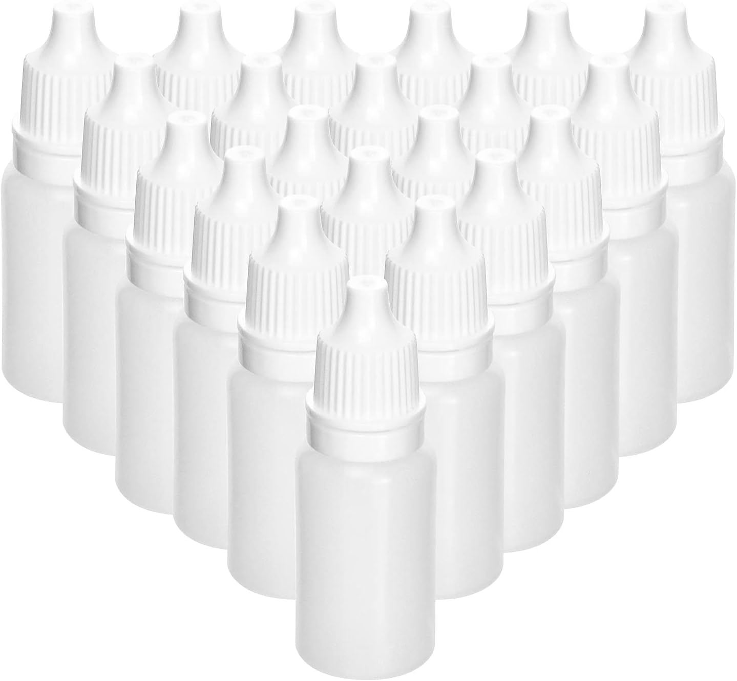 QWORK® 150 Pack 10ml Plastic Dropper Bottle, Portable Squeezable Drop Bottles, Liquid sample dropper bottles
