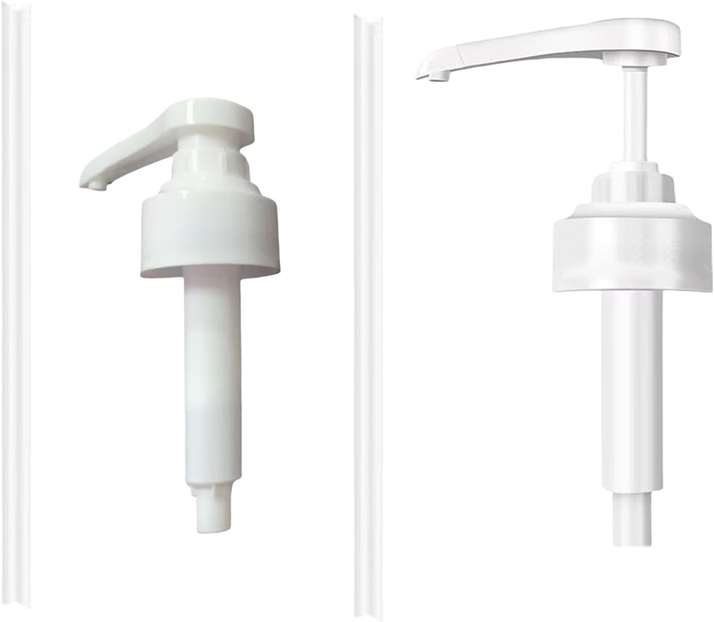 2 Pcs Syrup Pump,Coffee Syrup Pump,Premium Hazelnut Strawberry Sugar Free Caramel Vanilla Syrups Bottle Reusable Plastic Pump Dispenser for Compatible Monin 1 Litre and 700ml Bottles Easy Use (1, A)