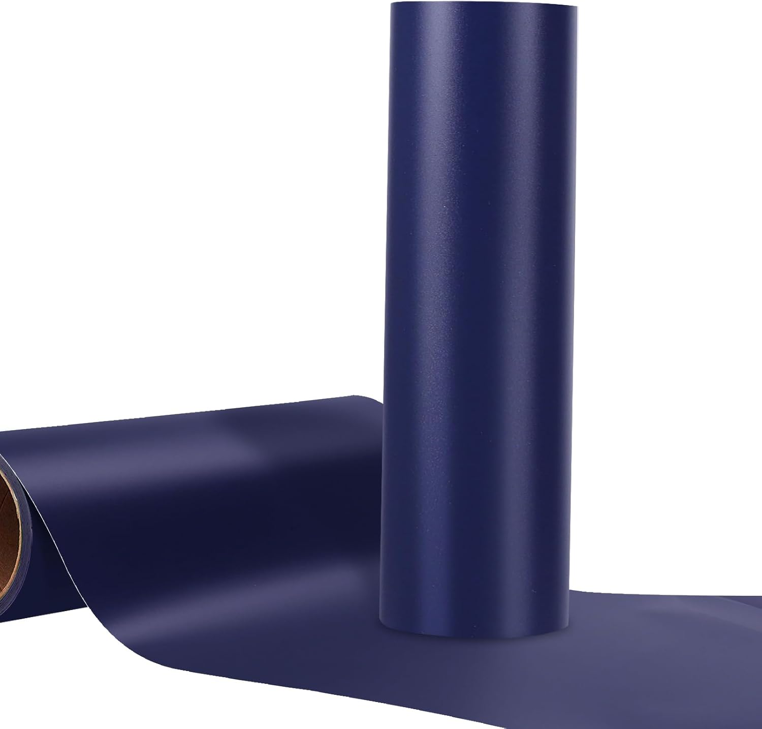 WRAPXPERT Navy Blue Vinyl,12" x10ft Blue Permanent Vinyl, Matte Blue Adhesive Vinyl Roll Compatible with All Cutting Machines, Dark Blue