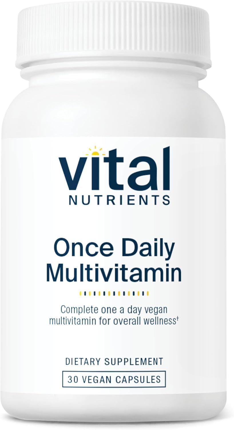 Vital Nutrients Once Daily Multivitamin | Vegan Multi for Women & Men | Allergen-Free | 19 Essential Vitamins + Antioxidants for Eye and Heart Health | Gluten, Dairy & Soy-Free | 30 Capsules