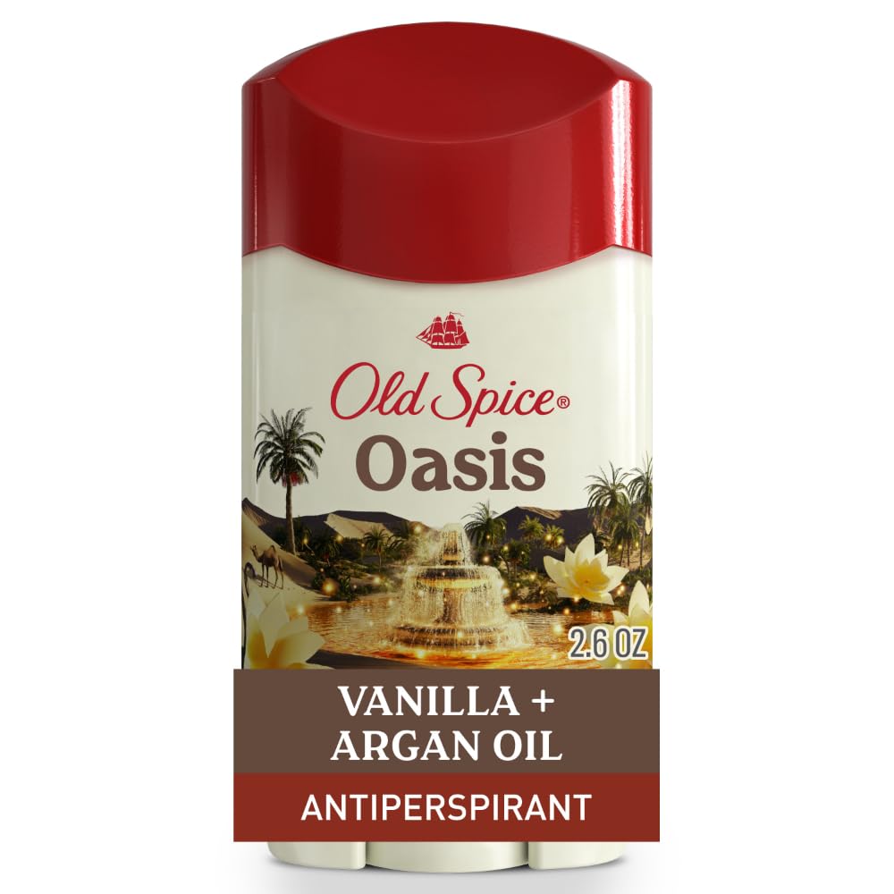 Old Spice Antiperspirant & Deodorant for Men, Oasis Scent with Vanilla Notes, 2.6 oz