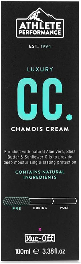 Muc-Off 346 Athlete Performance Luxury Chamois Cream, 100 Millilitres - Antibacterial, Anti-Chafing Moisturiser - Formulated For Athletes