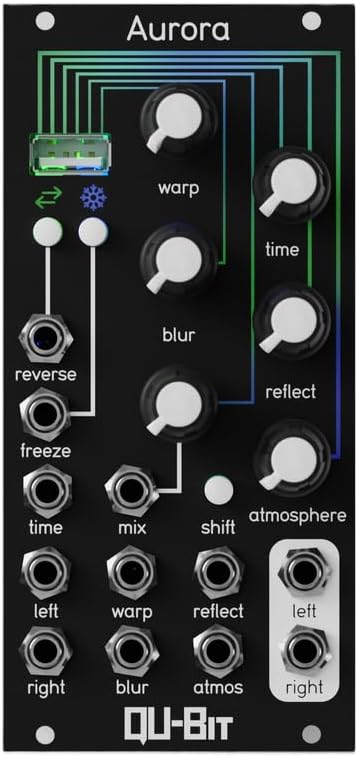 Qubit Aurora Spectral Reverb Eurorack Synth Module
