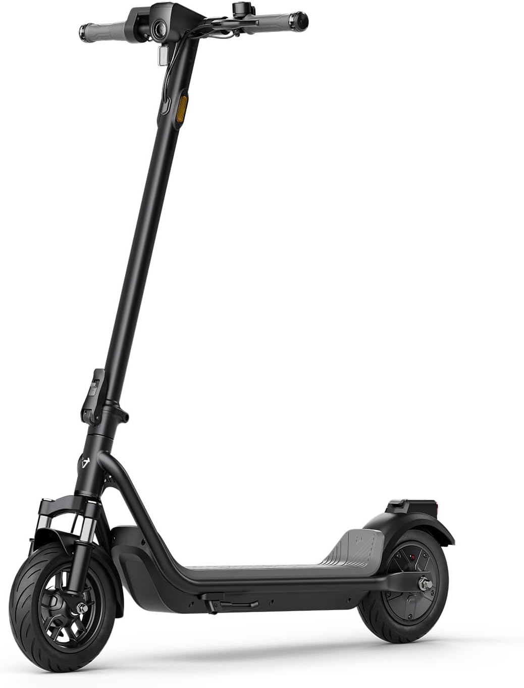 NIU 100F Electric Scooter for Adults with Turn Signals - 600W Max Power, 18 Miles Range, Foldable Handlebars, 9.5 Inch Tires, Dual Brakes, Portable Commuting E-Scooter, UL Certified