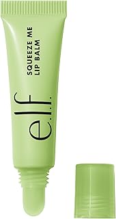 e.l.f. Squeeze Me Lip Balm, Moisturizing Lip Balm For A Sheer Tint Of Color, Infused With Hyaluronic Acid, Vegan & Cruelty-free, Honeydew