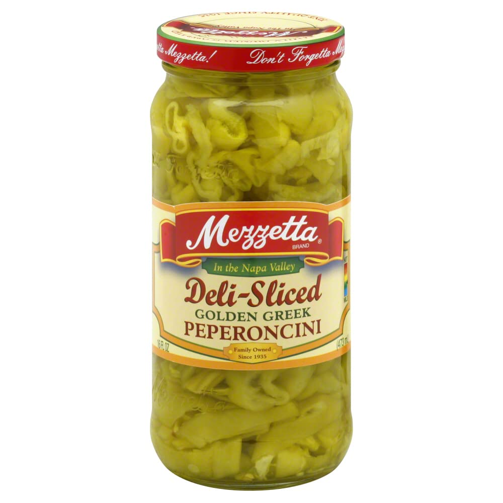 Mezzetta Pepperoncini Gldn Slc, 16 Oz (Pack Of 6)
