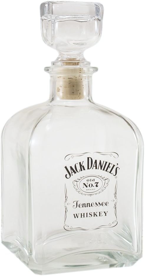 Jack Daniel's Licensed Barware Label Logo Square Decanter