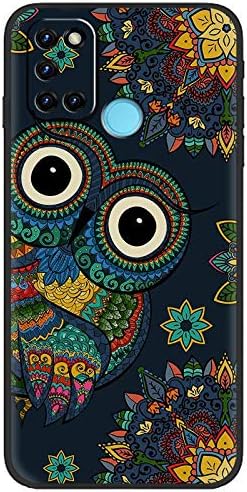 FZZ Case for Realme 7i,Soft Anti-Scratch Black Protective Shell Silicone Flexible TPU Phone Case Protection Cover for Realme 7i (6.5") - LLM3