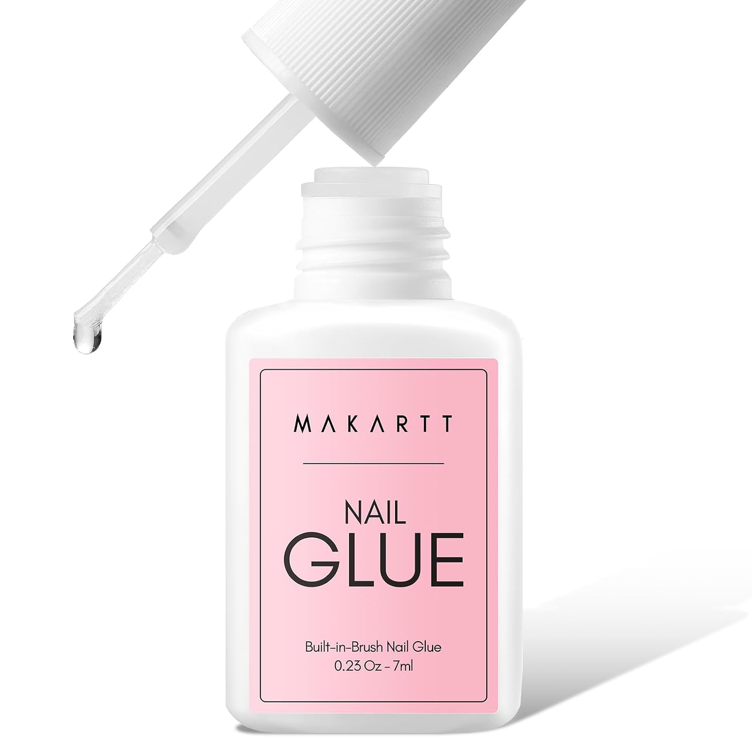 Makartt Brush-On Nail Glue for Press On Nails & Tips: Air Dry, 7ML, Strong