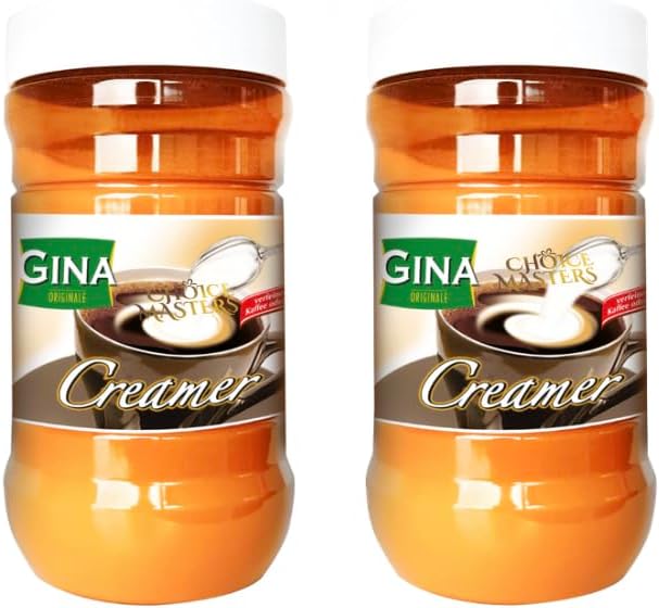 2 PACK Coffee Creamer - Gina Coffee Whitener 2 x 400 g (89 Portions per Tub) | HVO-Free | Creamy & Delicious Coffee Creamer | Ideal for Coffee & Tea | Long Shelf Life