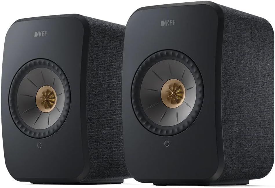 KEF LSX II Wireless HiFi Speaker System (Carbon Black)