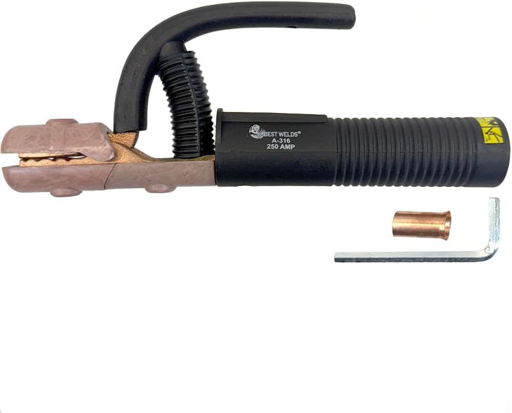 BEST WELDS 900-A-316 - Electrode Holder-High Tong Type, 250 A, Brass, for 1/0 Cable, 5 mm