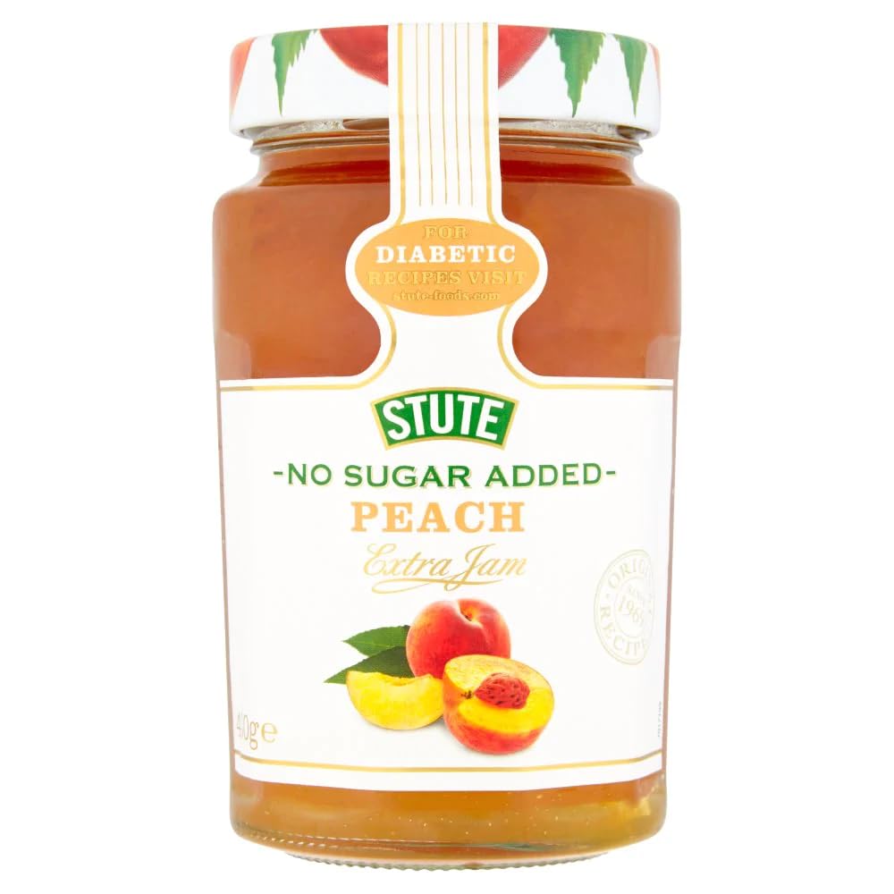 Stute No Sugar Added Peach Extra Jam 430g