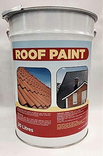 West Lancs Paints 20 Litre Roof Paint - Tile Red, Porous Roofing Materials, Acrylic Resin, 20 Litres