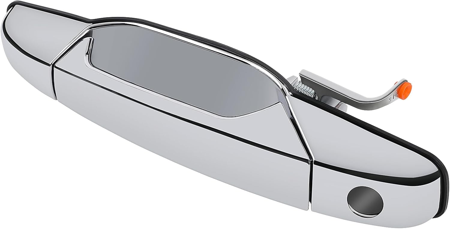 Exterior Chrome Door Handle, Front Driver Side - Compatible with 2007-2013 Chevy Silverado Suburban Tahoe GMC Sierra Yukon Cadillac Escalade - Replace 20828258, 22738721, 25960525, 84053434