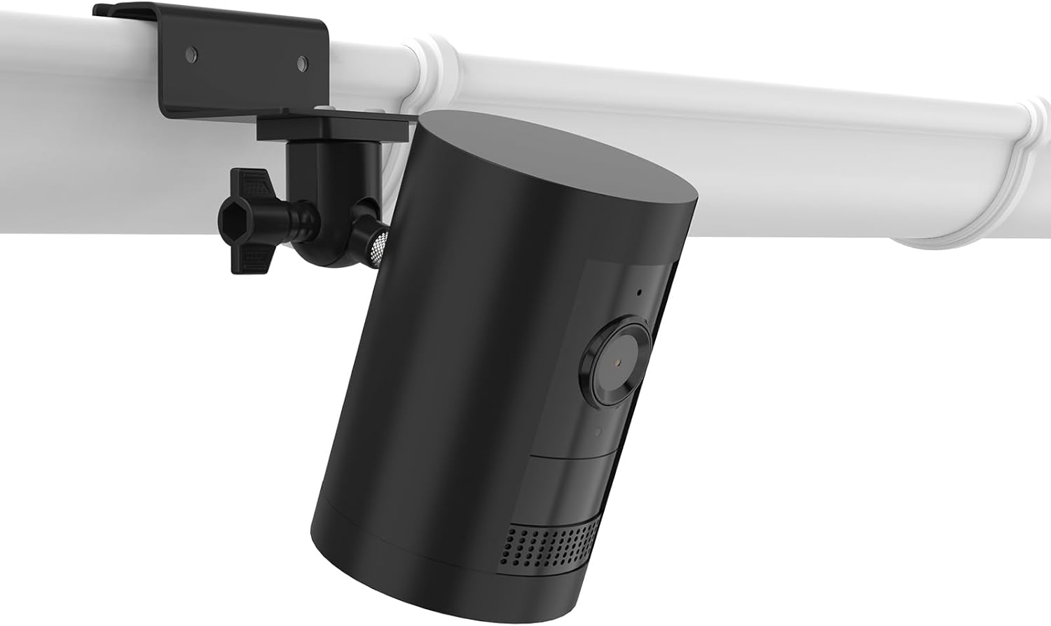 HOLACA Gutter Mount Compatible with Rin g Outdoor Camera Battery/Plug-In, Stick Up Cam (Pro), Indoor Camera, Outdoor Camera Plus, Spotlight Cam (Pro/Plus), Blink Cameras, Black