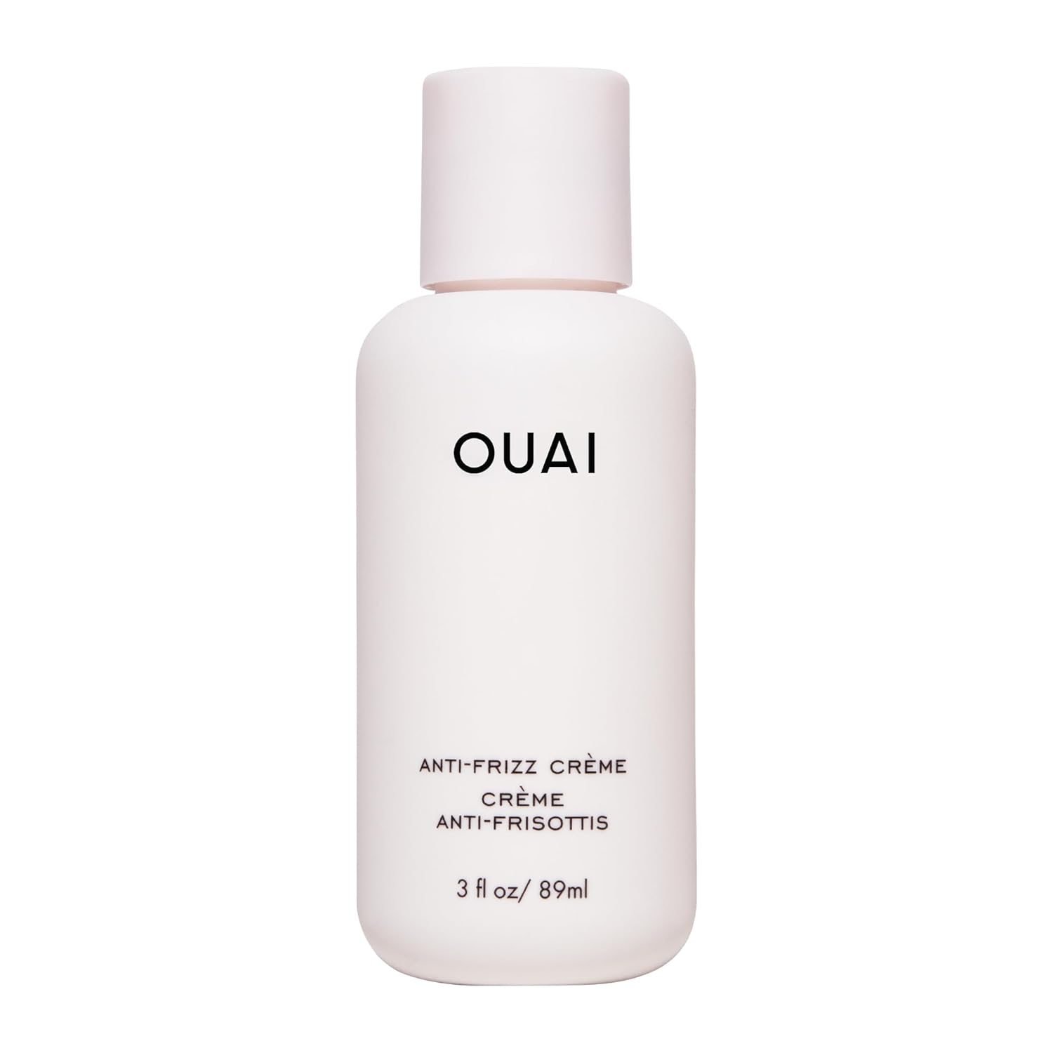 OUAI Anti Frizz Cream Travel Size - Moisturizing Hair Cream with Frizz Control & Heat Protection - Provides Hydration with Jackfruit & Beetroot Extract - Paraben, Phthalate & Sulfate Free (3 oz)