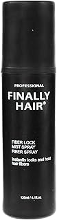 Finally Fiber Lock Strong Hold Hair Spray, 4.1 oz - For Holding Xfusion, Strand, Bosley, Nanogen, Viviscal and Other Hair Fibers in Place