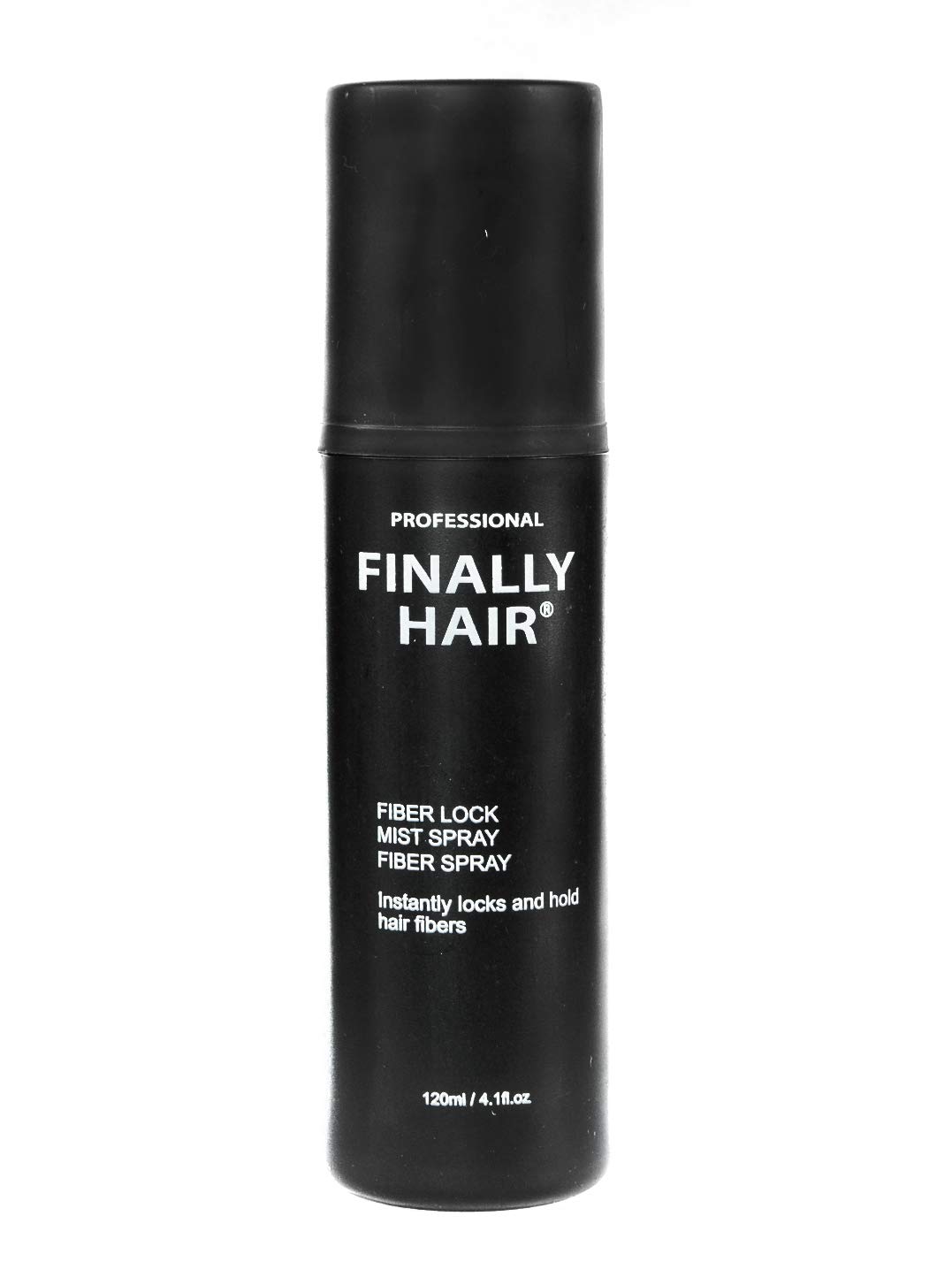 Finally Fiber Lock Strong Hold Hair Spray, 4.1 oz - For Holding Xfusion, Strand, Bosley, Nanogen, Viviscal and Other Hair Fibers in Place