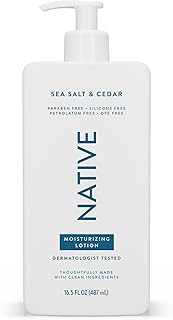 Native Body Lotion Contains Naturally Derived Plant-Based Moisturizers for Women and Men | Restores Dry Skin, Sea Salt & Cedar, 16.5 fl oz