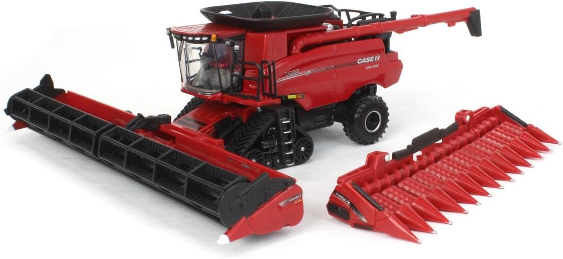 ERTL 1/64 Case IH 7250 Tracked Combine with Corn & Grain Heads Prestige Collection 44327