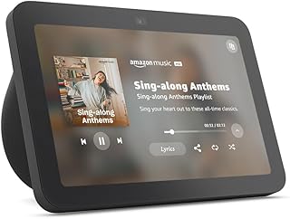 Amazon Echo Show 8 (3rd Gen, 2023 release) | With Spatial Audio, Smart Home Hub, and Alexa | Charcoal