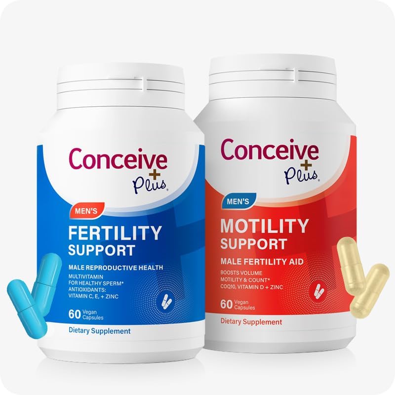 CONCEIVE PLUS Mens Motility Bundle Mens Fertility 60 + Motility Supplement 60 Capsules