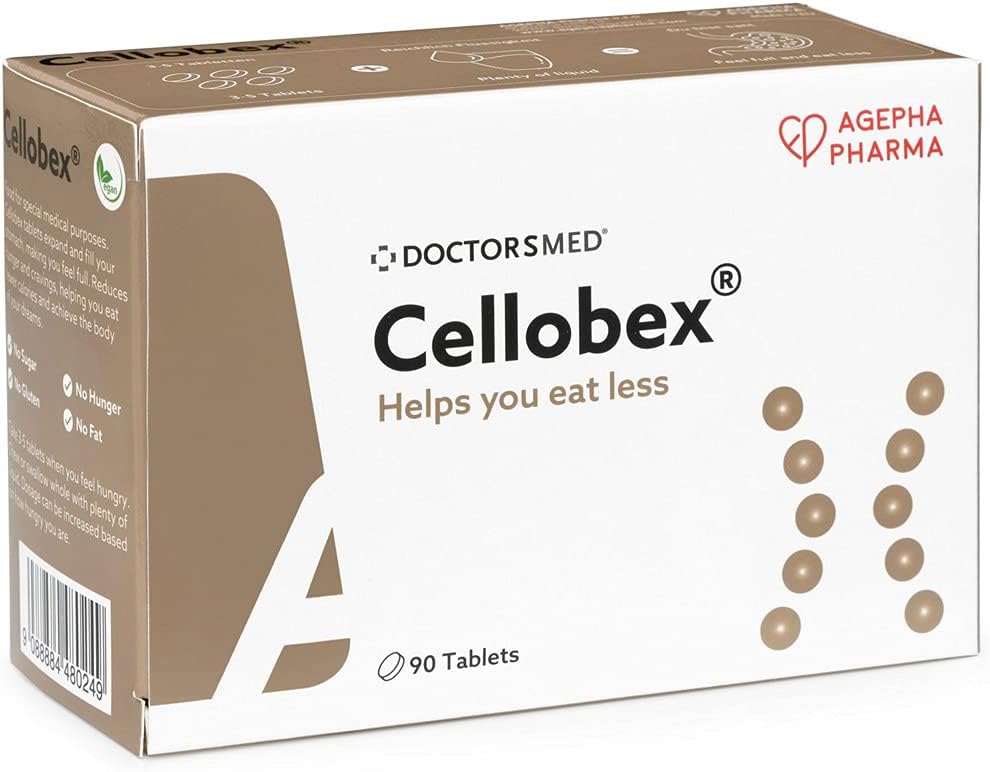 Hunger Control Tablets | Cellobex Appetite Control Tablets for Women and Men | Feel Less Hungry and More Full | Diet Control Pills | 100% Natural & Vegan- (Pack of 1-90 Tablets)
