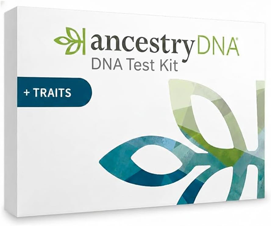 AncestryDNA + Traits Genetic Test Kit: Personalized Genetic Traits, DNA Ethnicity Test, Origins & Ethnicities, Complete DNA Test, Ancestry Reports