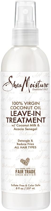 SheaMoisture 100% Virgin Coconut Oil Daily Hydration Leave-In Treatment,8 Oz