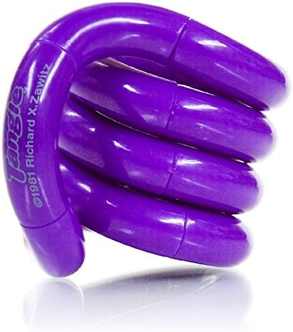 Tangle Jr Classic PURPLE Brain Teaser Fidget Toy Stress Reliever Fiddle Item 3D Puzzle ADHD